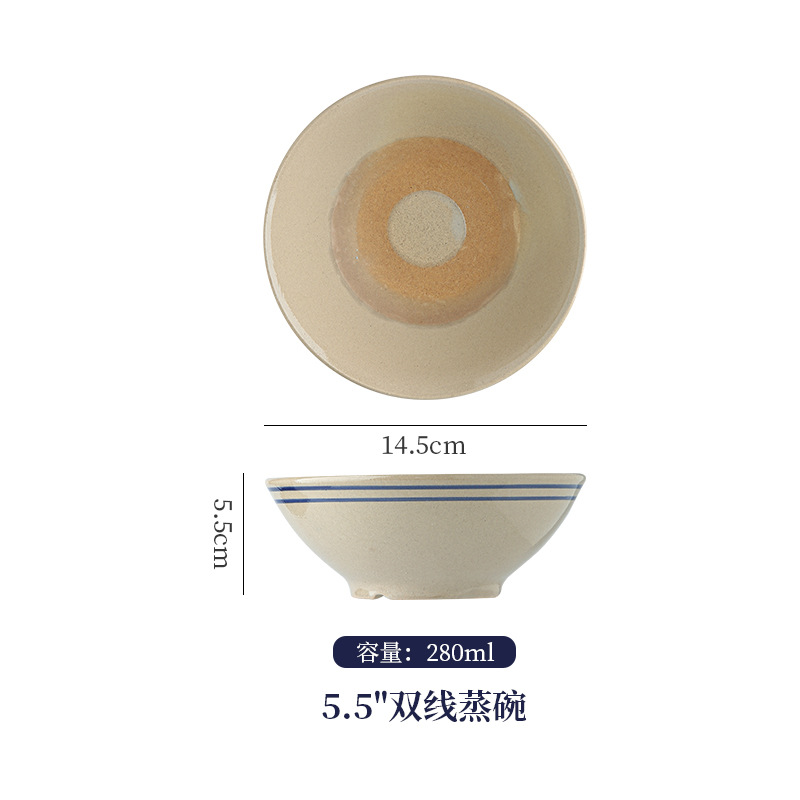 复古老式土陶碗陕西八大碗专用