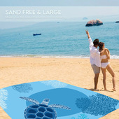 跨境亚马逊爆款 图案野餐沙滩垫加厚防水便携户外露营帐篷草坪现货