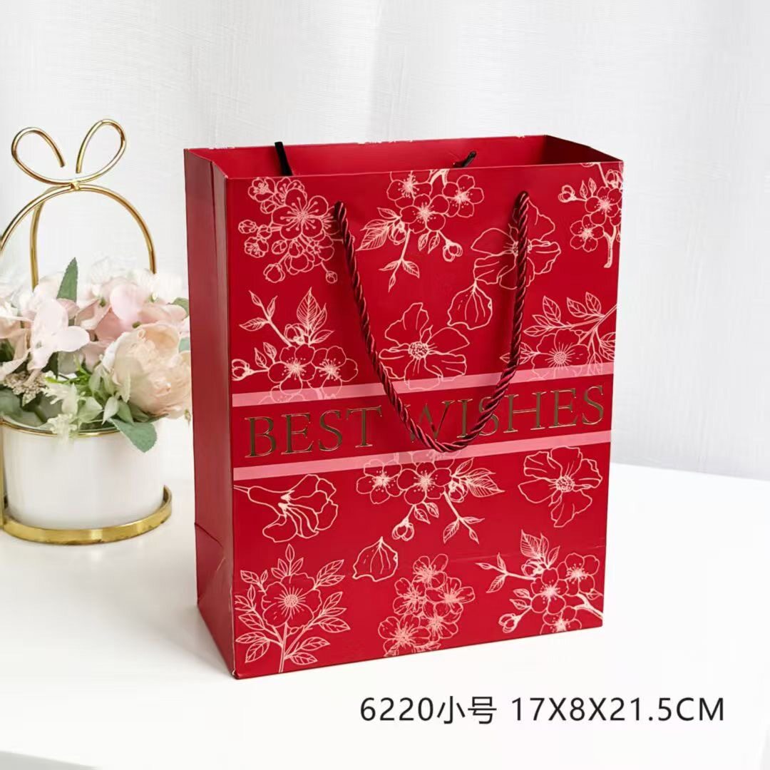 跨境结婚喜糖袋子手提袋婚礼伴手礼装饮料糖盒袋回礼袋子包装热销