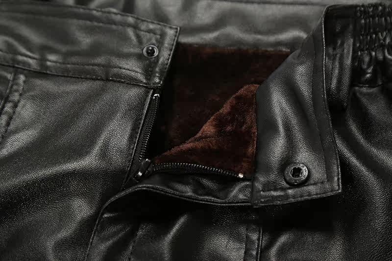 Pantalon cuir homme droit pour hiver - Ref 1483381 Image 5