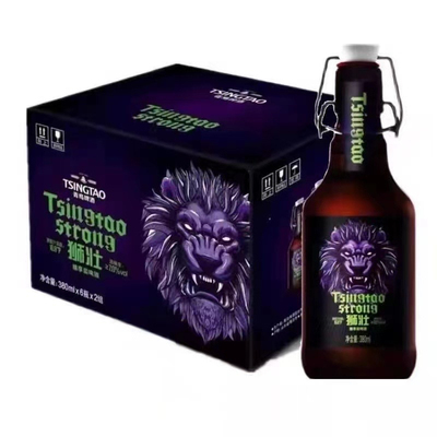 青岛啤酒狮壮整箱青岛发货