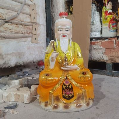 陶瓷高档色油太上老君神像三清道祖佛像家用摆件