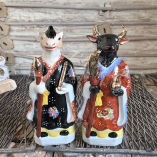 陶瓷牛头马面16寸