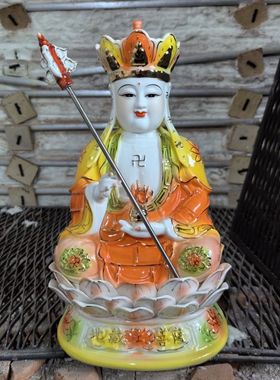 高档陶瓷地藏王菩佛像地藏菩萨像神像摆件家用供佛像