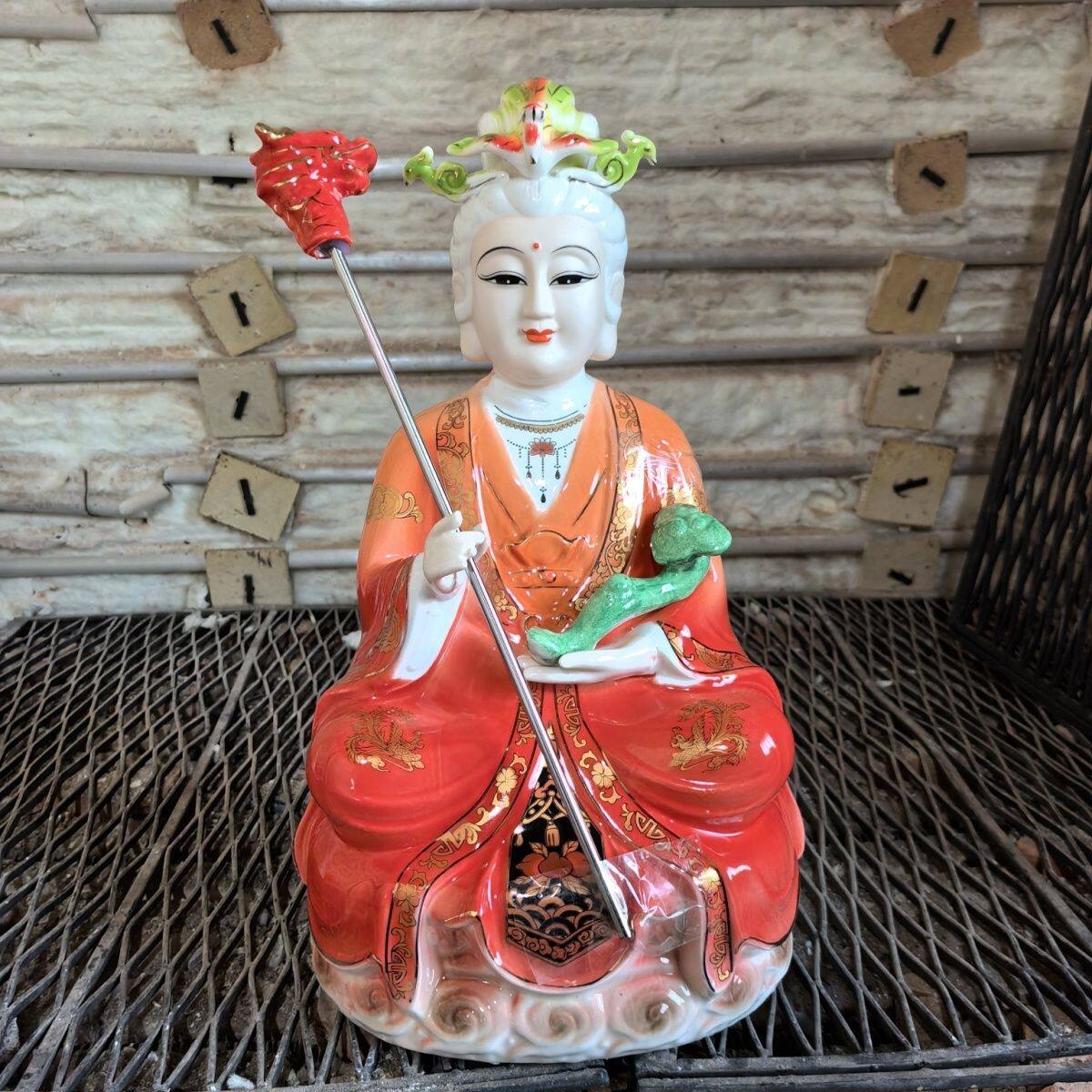 陶瓷泰山奶奶,无生老母,如意奶奶,地母 眼光娘送子娘娘无极老母