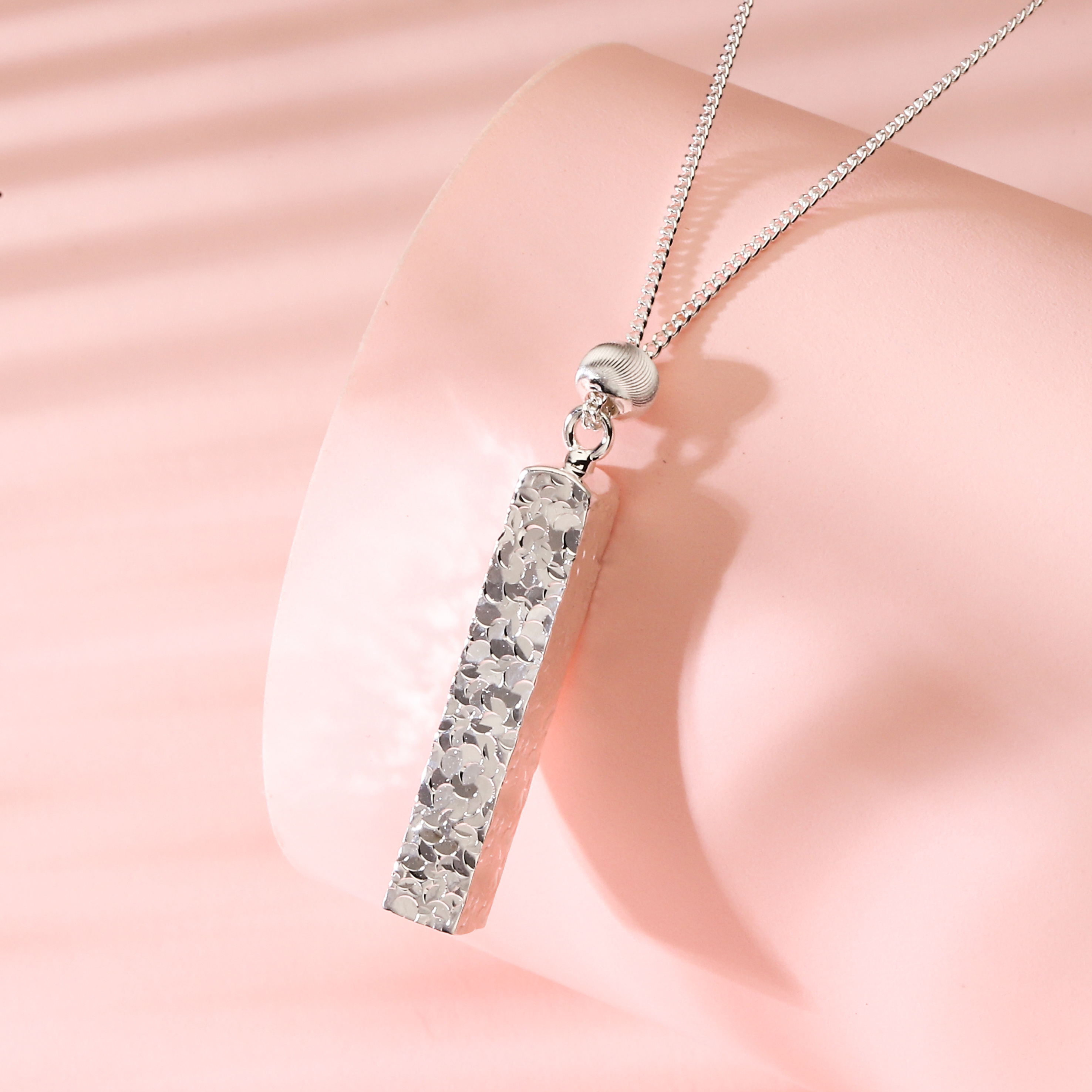 四方来财碎冰冰项链气质高级感