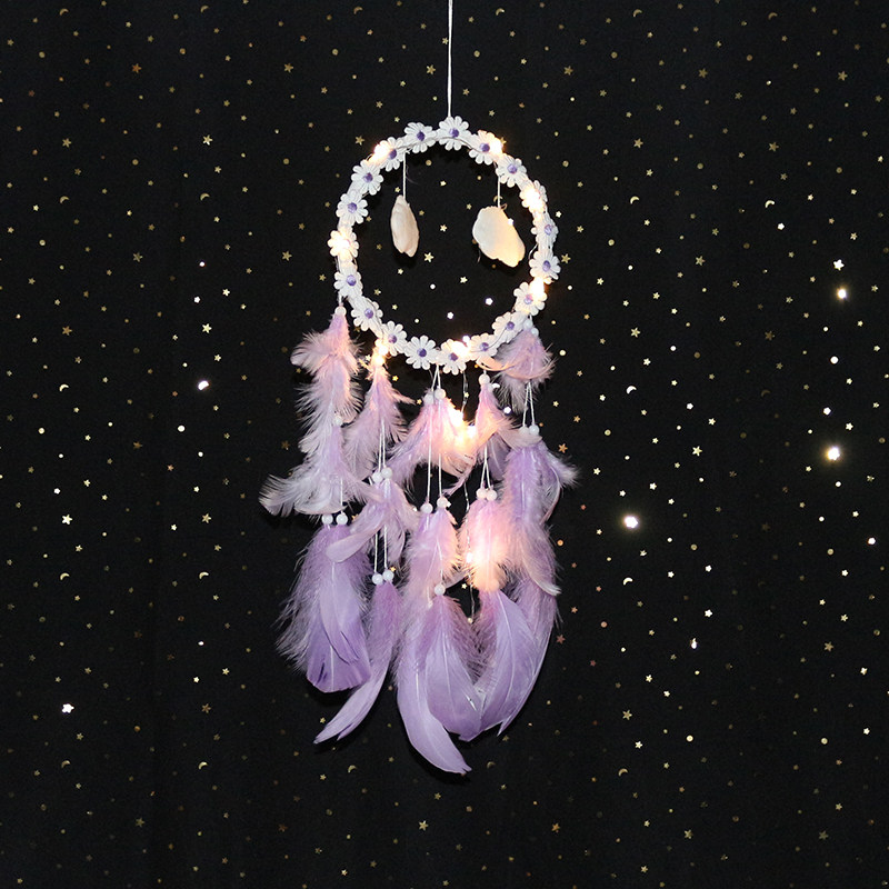 少女心捕梦网风铃成品装饰材料房间小吊饰品挂饰挂件礼物儿童捕梦