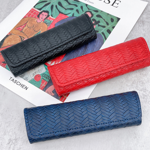 迷你小巧老花镜盒 便携抗压高档加厚pu皮眼镜盒轻便男女适用儿童