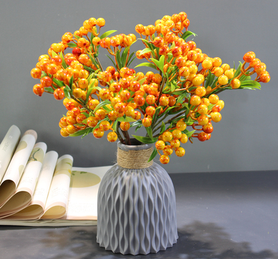 浆果圣诞装饰仿真植物发财果