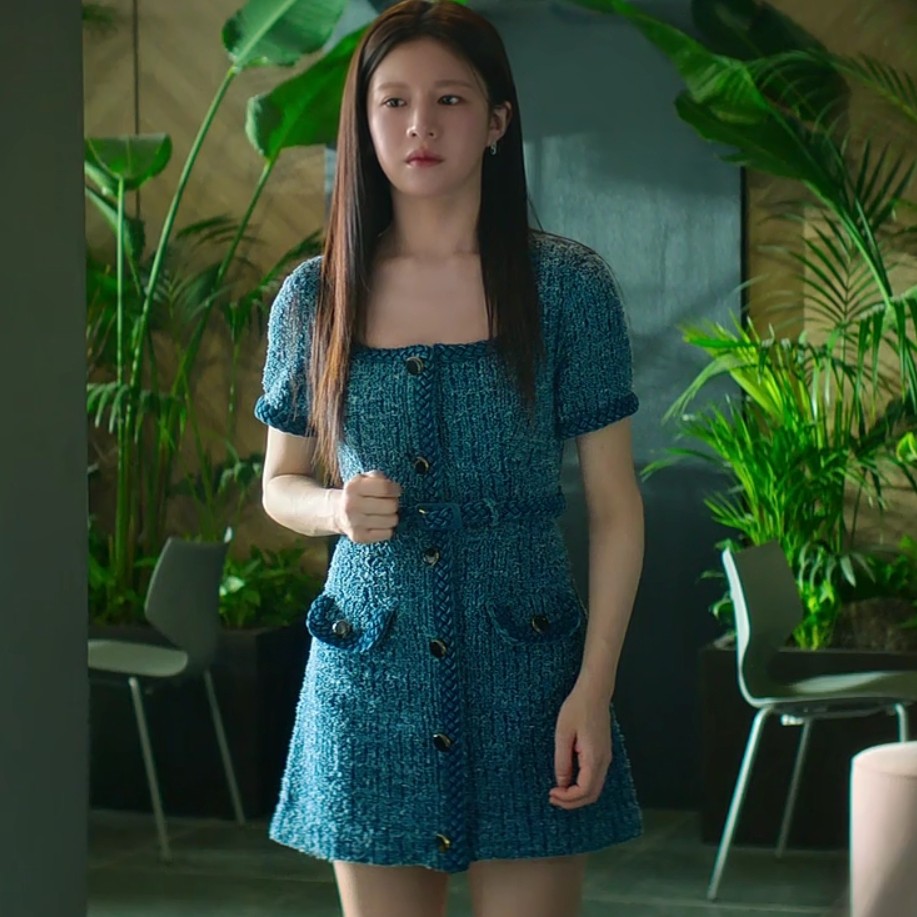 欧洲韩剧爱情怎么翻译高允真车茂熙同款小香风短袖连衣裙女衣服潮,女装/女士精品,礼服/晚装,淘宝优惠券,粉丝福利购,淘宝优惠卷