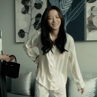 欧洲暗恋的救赎者王珞丹俞笑同款睡衣裤套组衬衫上衣裤子女衣服潮