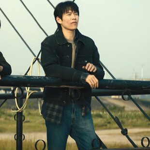 欧洲有罪之身魏大勳陆鸣同款牛仔外套翻领夹克上衣裤子男衣服潮