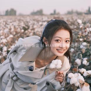 欧洲冯琳同款米色风衣2026春季新款高端复古中长版系带拼接翻领外