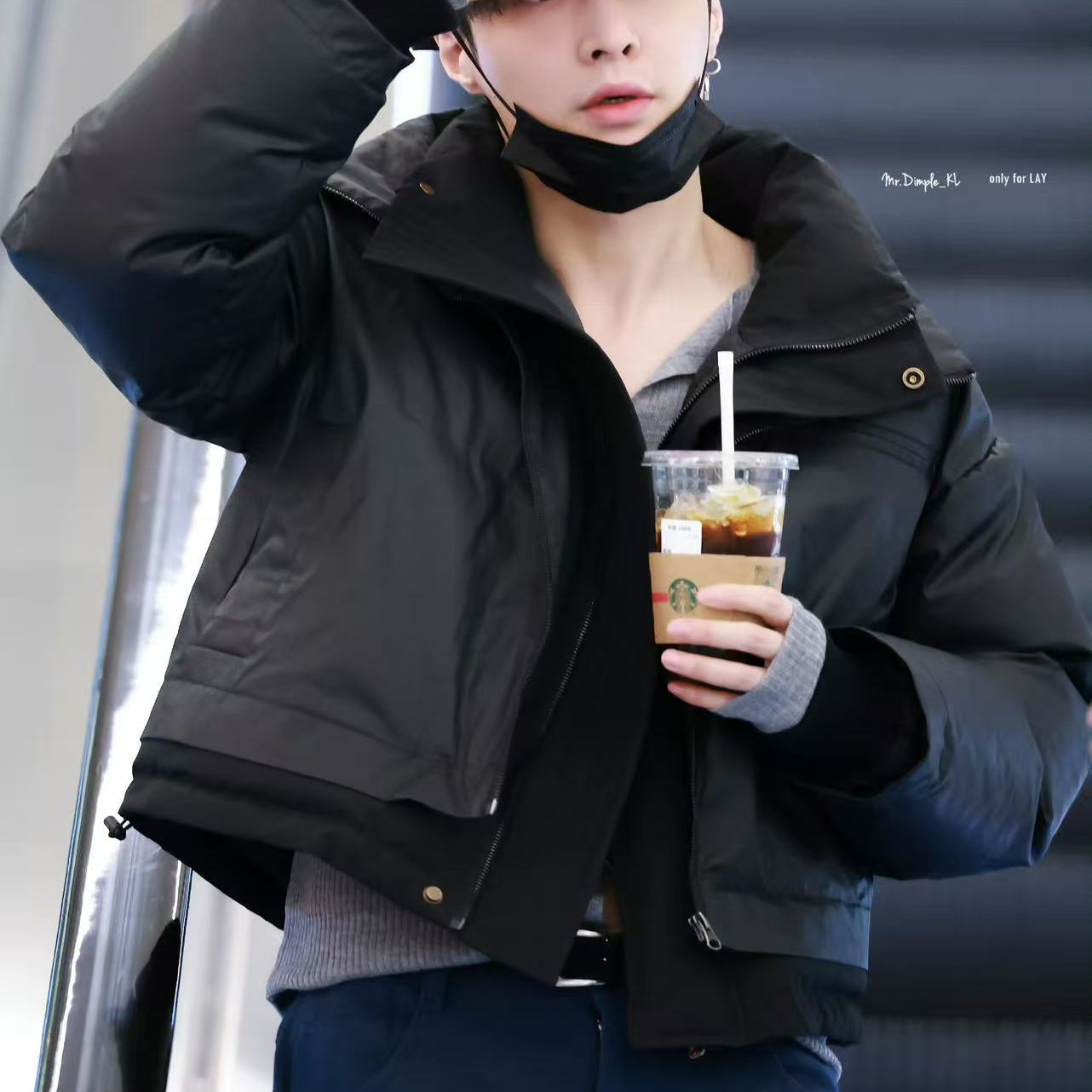 欧洲明星张艺兴同款立领