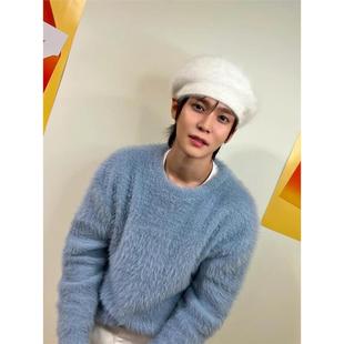 欧洲riize宋银硕同款马海毛毛衣女2026春季针织打底衫慵懒风上衣