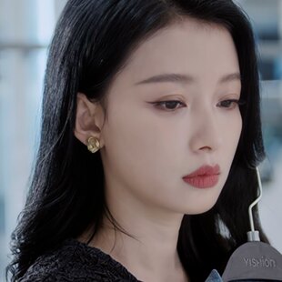 欧洲风过留痕孙怡丹青同款耳环女法式高级感小众设计气质百搭耳饰