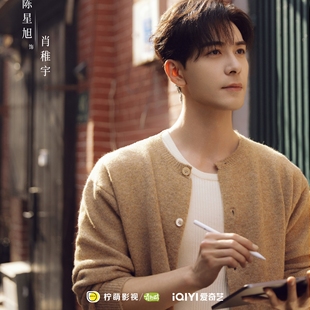 欧洲轧戏陈星旭肖稚宇同款毛衣外套秋冬圆领针织衫上衣男衣服潮