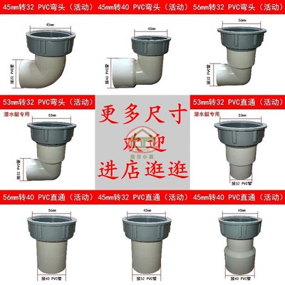 厨房水槽双内牙配件变径45转接头