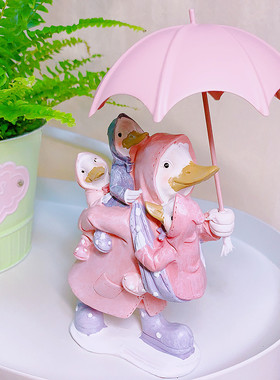 树脂清新阳台卡通装饰摆件