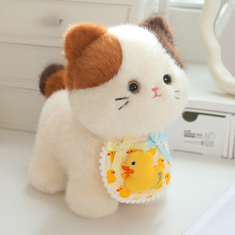 可爱三花猫咪玩偶公仔毛绒