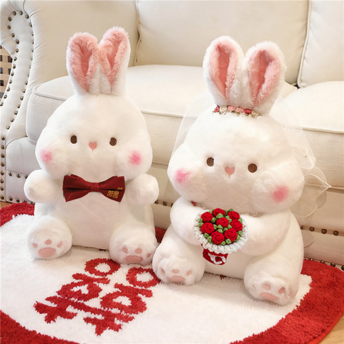 婚庆喜娃抱枕高档压床新礼物结婚