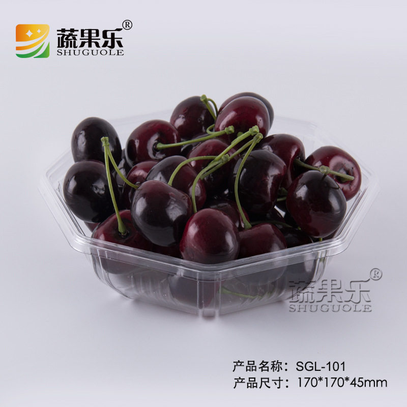 透明塑料无盖一次性水果盒