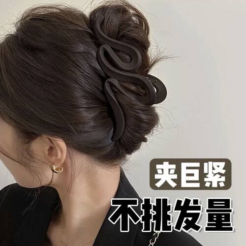 夏天波浪抓夹发卡女后脑勺发夹