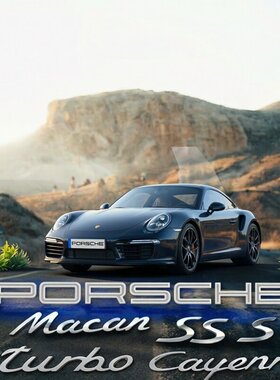 适用于保时捷macan s车标PORSCHE后车尾箱字母英文标志车贴车标