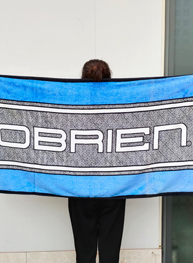 OBRIEN原单冲浪休闲纯棉割绒浴巾柔软吸水洗澡游泳大沙滩巾有瑕疵