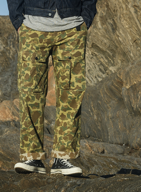 恶犬BRONSON M-43 Modified改制型装甲兵蛙皮猎鸭迷彩多袋长裤子