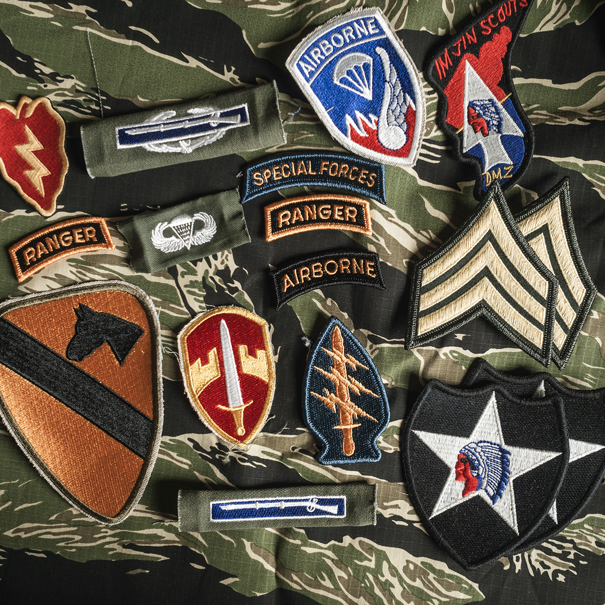 复刻越战贴章刺绣章贴布切边章