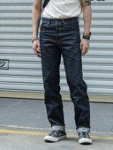 STOCK LOT602 1969型原色赤耳牛仔裤 NON 13.5oz直筒小脚中腰长裤