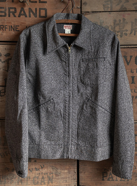 恶犬BRONSON赤耳胡椒盐哥萨特短身夹克COSSACK复古灰色牛仔外套