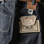 原色赤耳丹宁13oz高腰直筒牛仔裤 爆竹节 S801XX大战 恶犬BRONSON