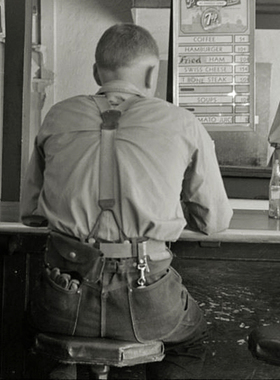 美式复古条纹背带SUSPENDERS