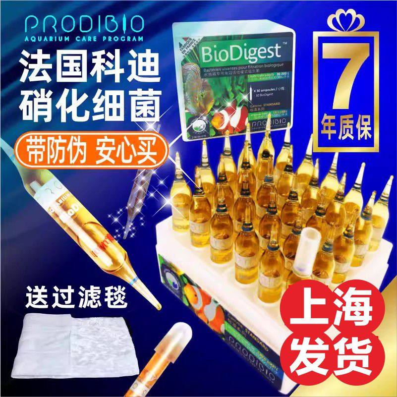 科迪硝化细菌鱼缸用消化细菌龙鱼水质稳定剂淡海水菌粮净水剂活性