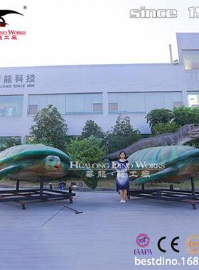 大型绿色海龟模型仿真机械电动乌龟动物模型自然博物馆热销产品