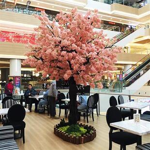 仿真樱花树假树丛瓣樱花树室内外装饰许愿树假樱花来图就做