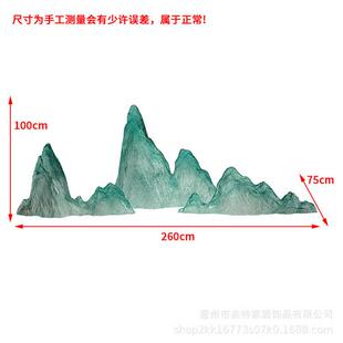 现代创意透明冰山雕塑摆件酒店售楼处样板间别墅树脂假山软装饰品