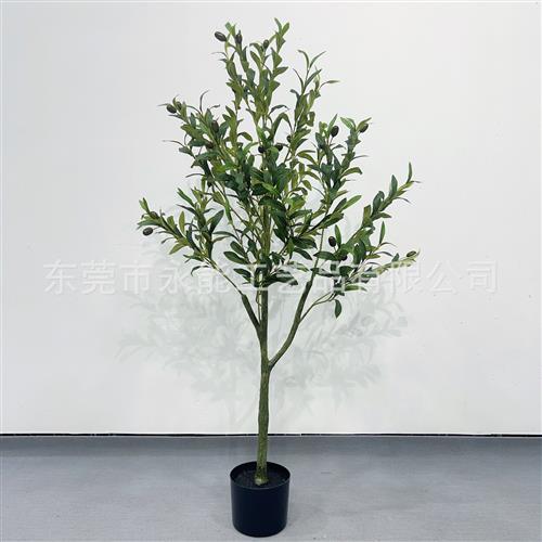 仿真橄榄树北欧风家居饰品假造型橄榄树摆件门面店装饰假绿植盆栽