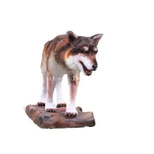 仿真机械模型摆件凶狠的狼动物模型摆件不夜城中庭引流装置