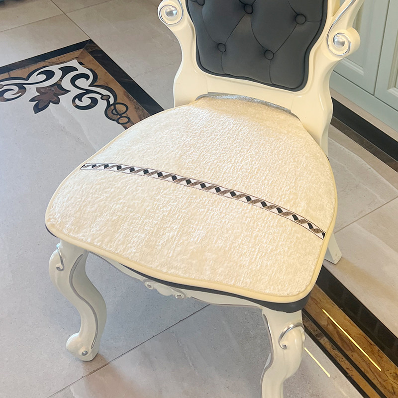 欧式餐椅垫防滑夏季毛绒坐垫屁股垫美式马蹄形不规则椅垫四季通用,居家布艺,椅垫,淘宝优惠券,粉丝福利购,淘宝优惠卷