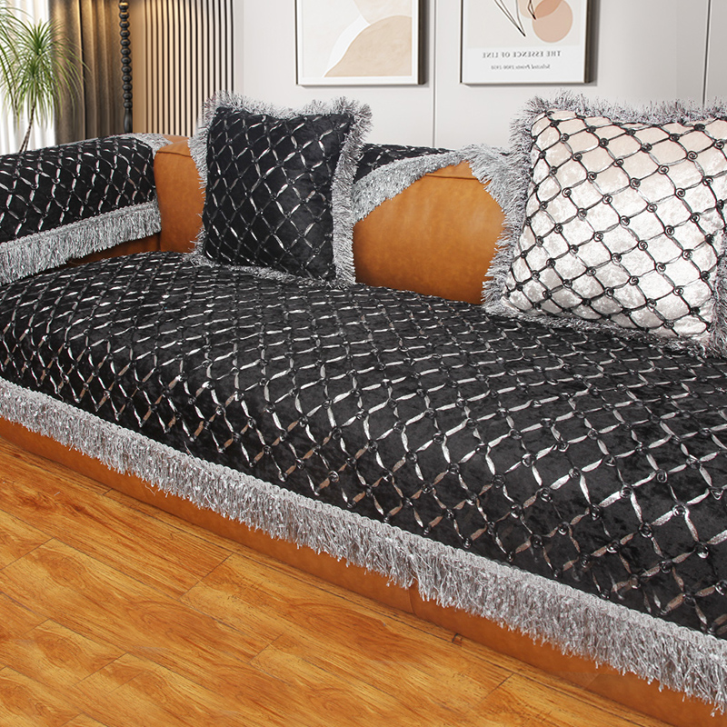 轻奢高级感直排防滑沙发坐垫