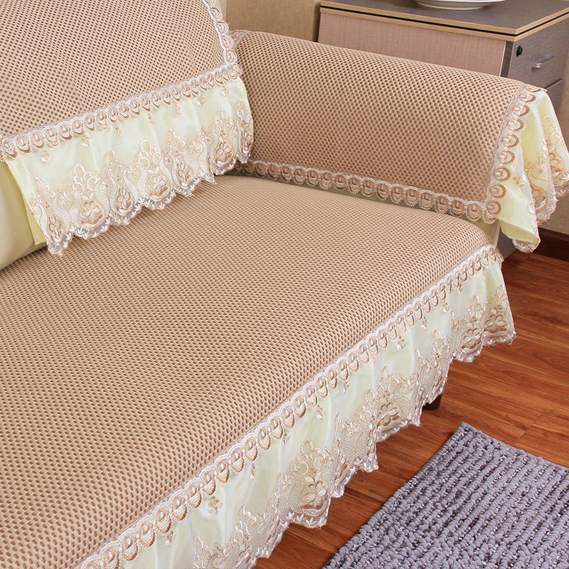 真皮沙发垫防滑坐垫简约美式现代四季通用北欧纯色夏季欧式沙发套