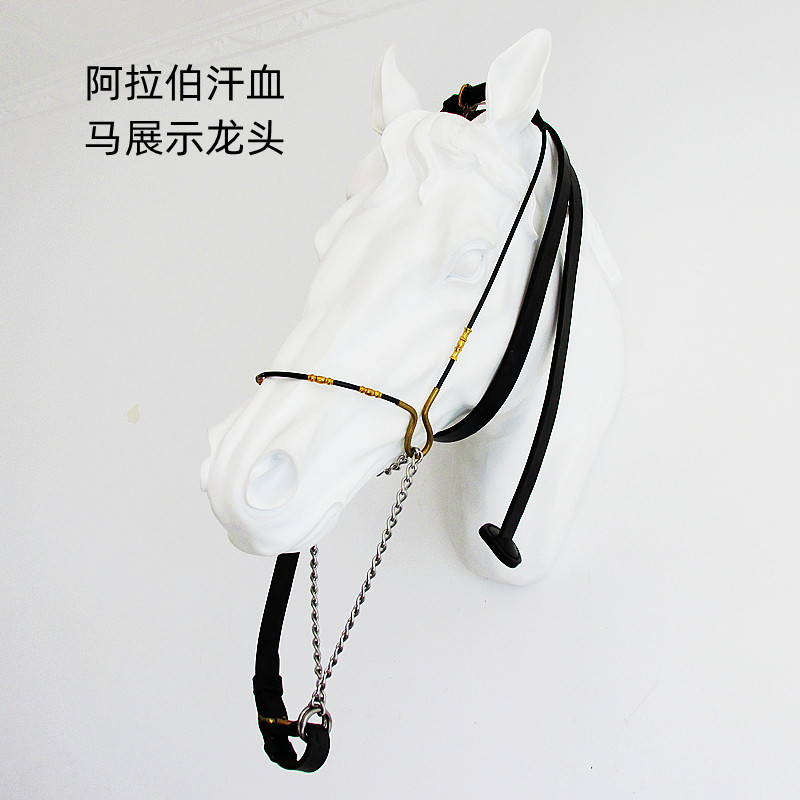 马龙头阿拉伯汗血展示龙头马术运动马匹装备牵马龙套大小可调节