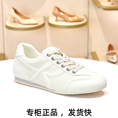接吻猫薄底内增高系带德训鞋女鞋