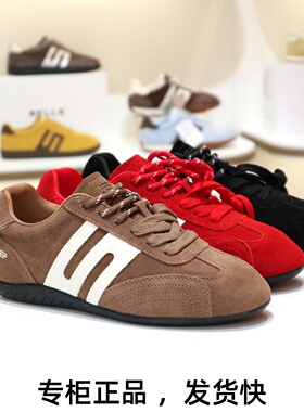 特价BELLE百丽2026阿甘鞋赛车手舒适薄底运动鞋休闲女鞋E2L1DCM5