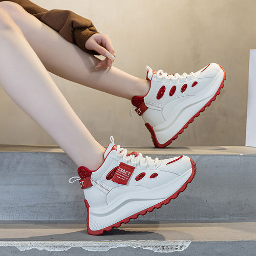 小白鞋女2025新款秋冬真皮加绒