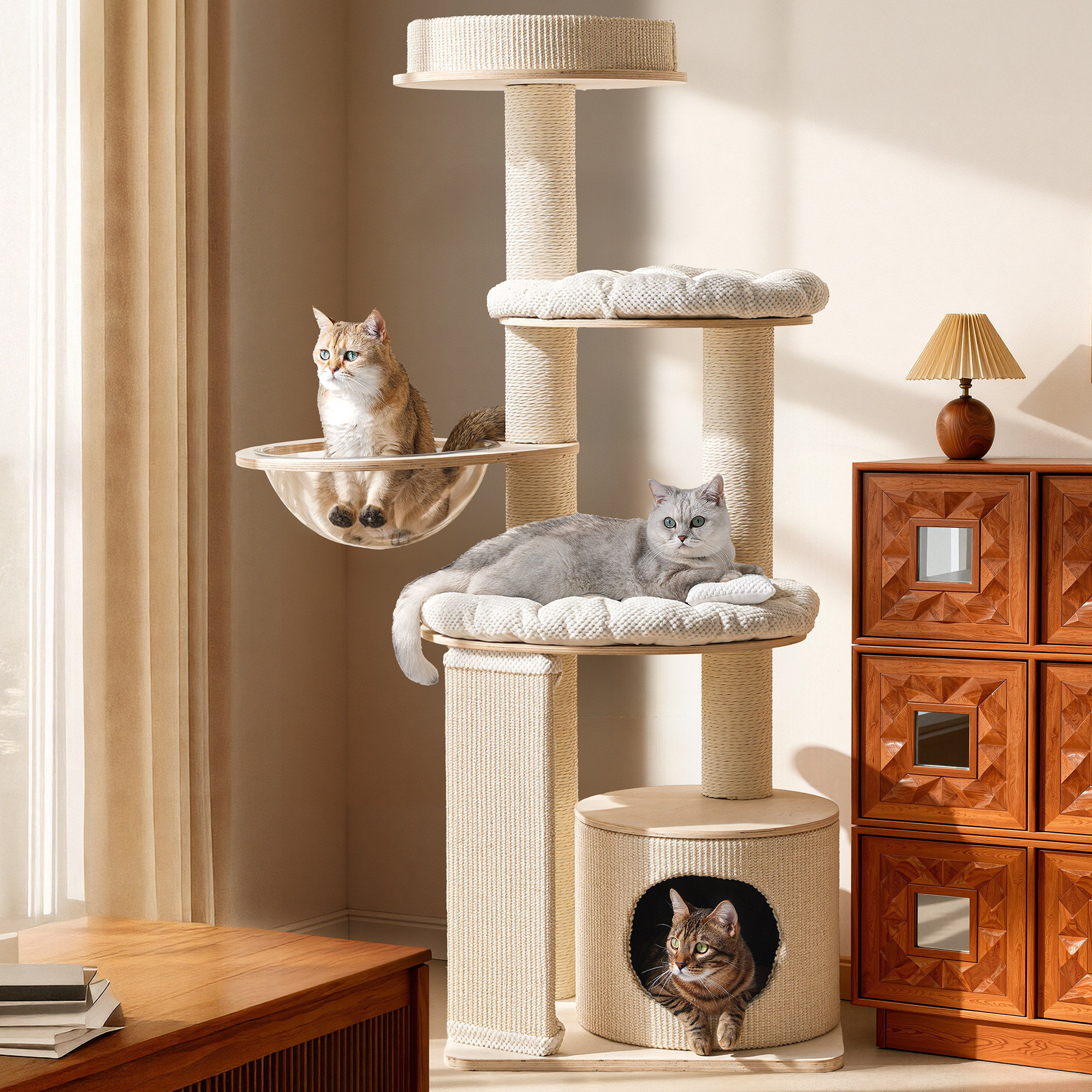 兽牌猫爬架小户型不占地小型室内猫窝猫抓板猫爬架子一体观景台,宠物/宠物食品及用品,猫爬架,淘宝优惠券,粉丝福利购,淘宝优惠卷