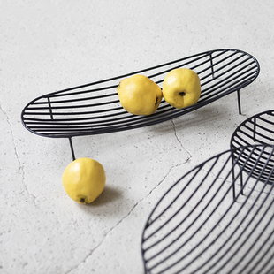MY家 - 比利时 Serax 北欧设计 镂空铁艺 摩登金属果篮/杂志架